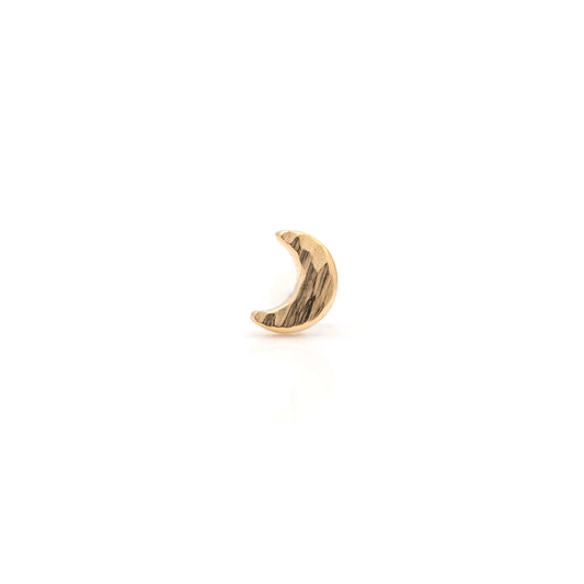Bark Texture Moon Press-Fit End by Alchemy Alchemy Adornment