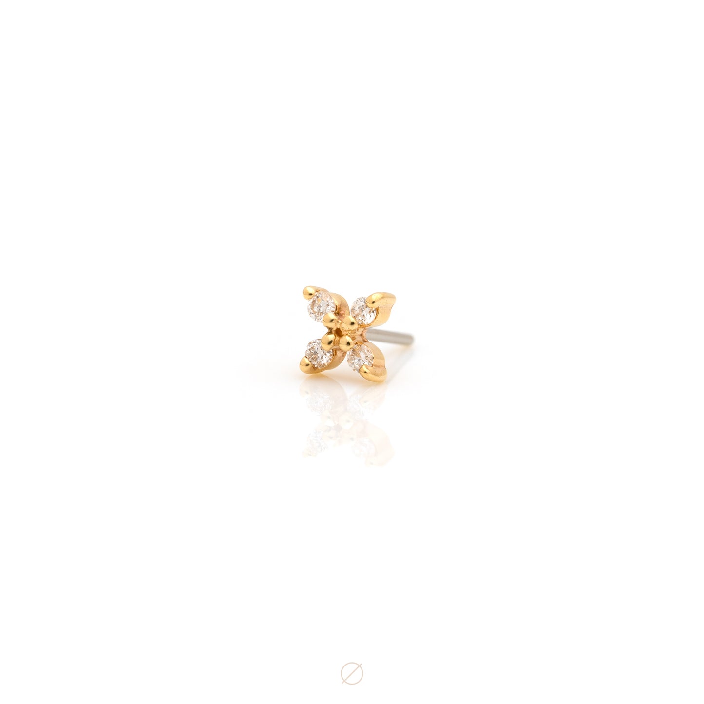 Crux with CZ Press-Fit End by Ember Body Jewelry