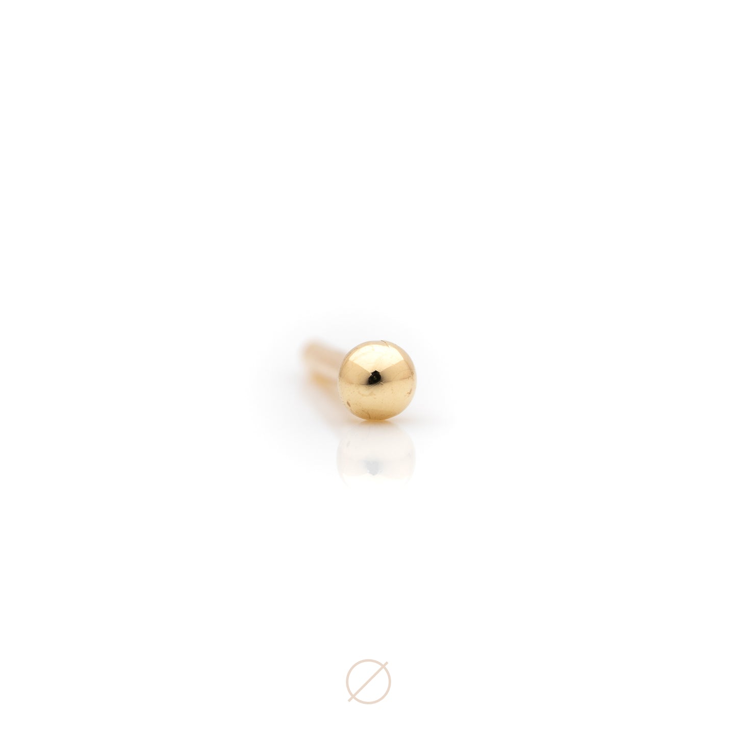 Half-Bead Threadless Post by Pupil Hall