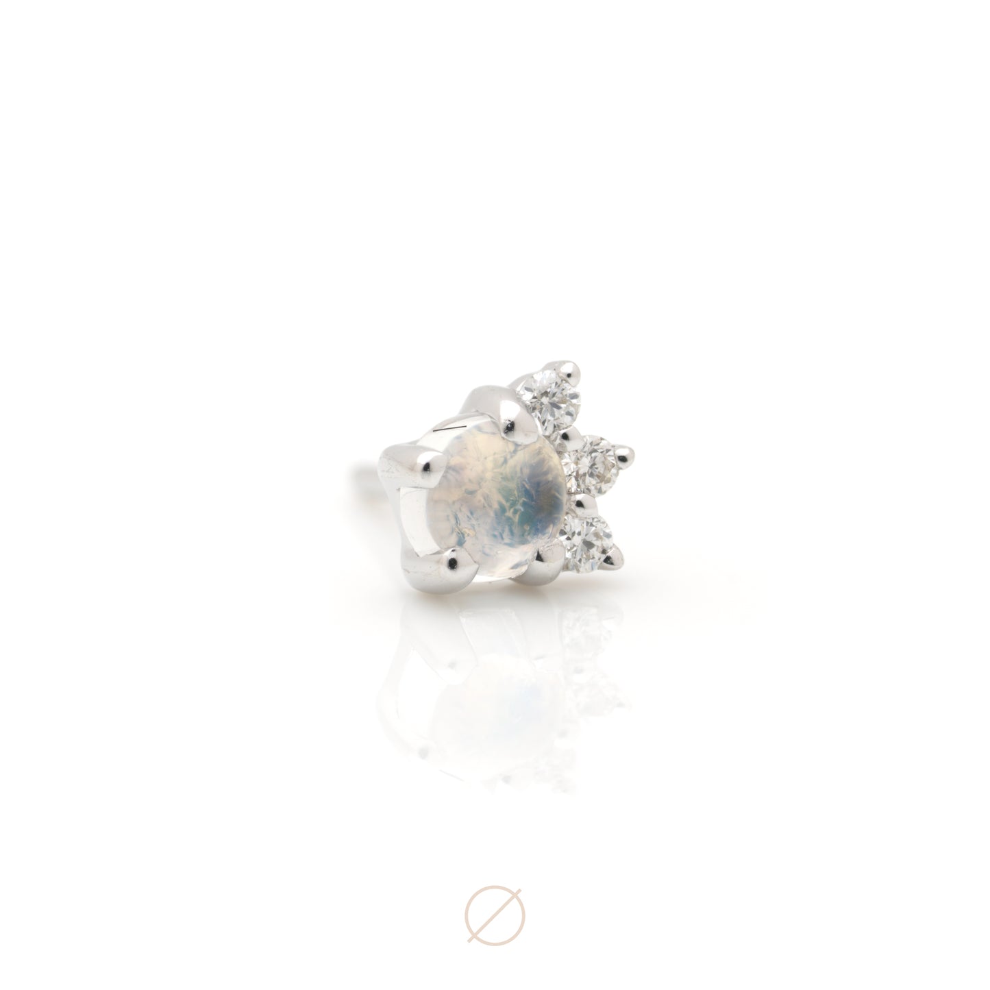 Leia Moonstone Press-Fit End by Modern Mood