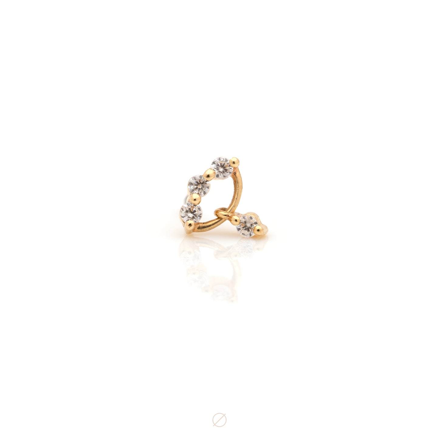 Love Struck with CZ Press-Fit End by Ember Body Jewelry