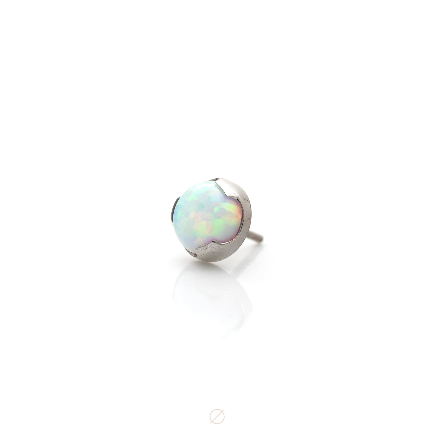 Modified Bezel Cabochon Press-Fit End in Titanium by Canasteel