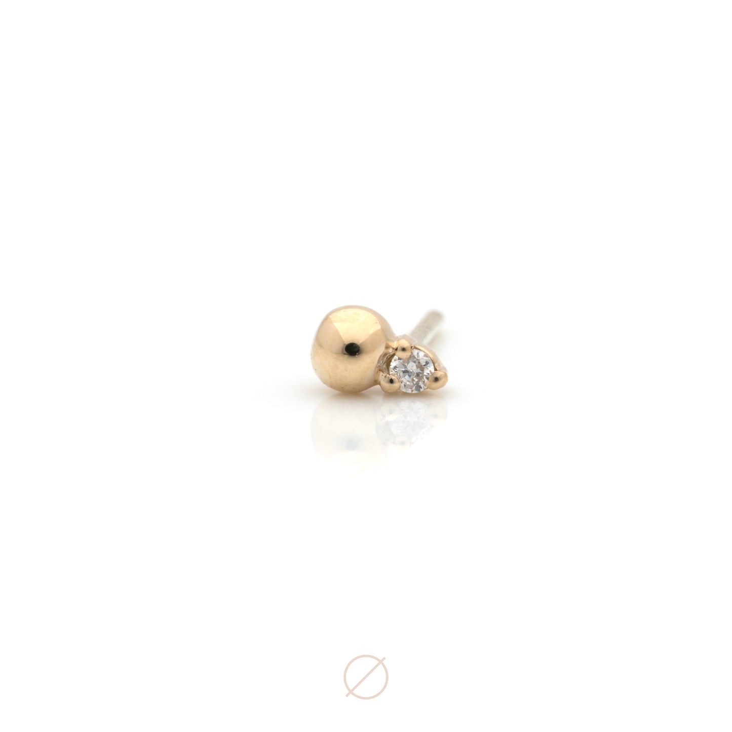 Pippa Diamond & Gold Bead Press-Fit End by Modern Mood
