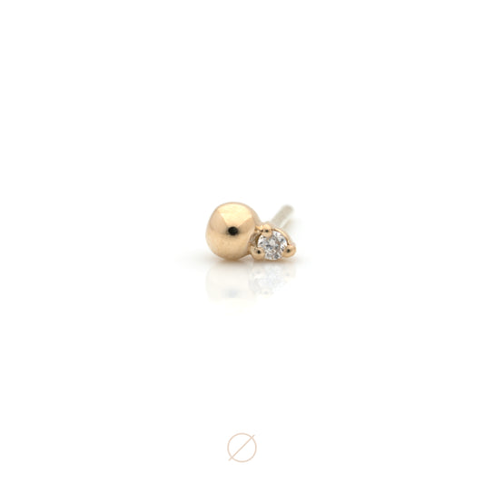 Pippa Diamond & Gold Bead Press-Fit End by Modern Mood