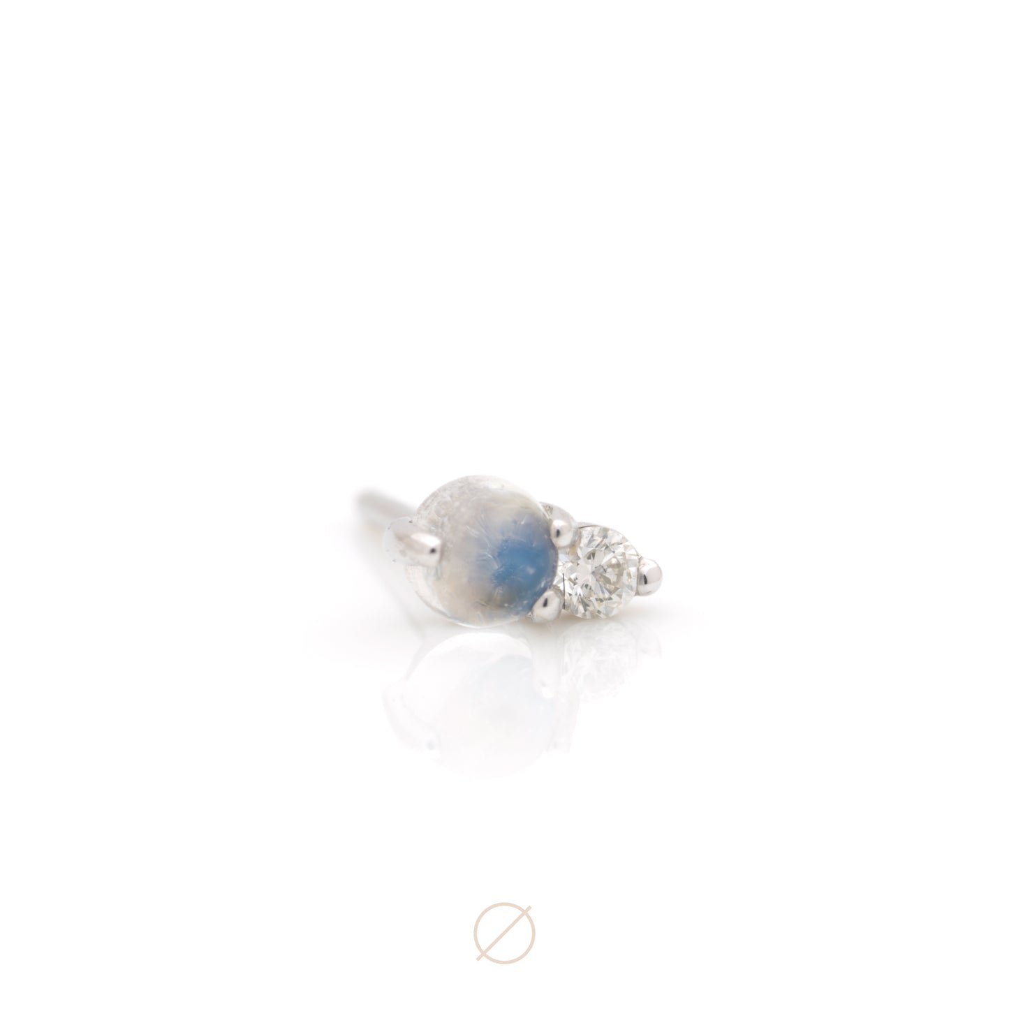 Pippa Diamond & Moonstone Press-Fit End by Modern Mood