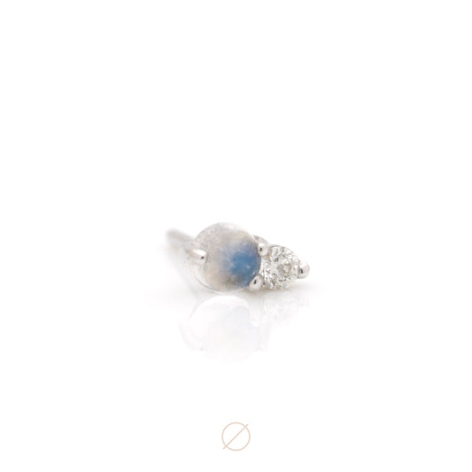 Pippa Diamond & Moonstone Press-Fit End by Modern Mood