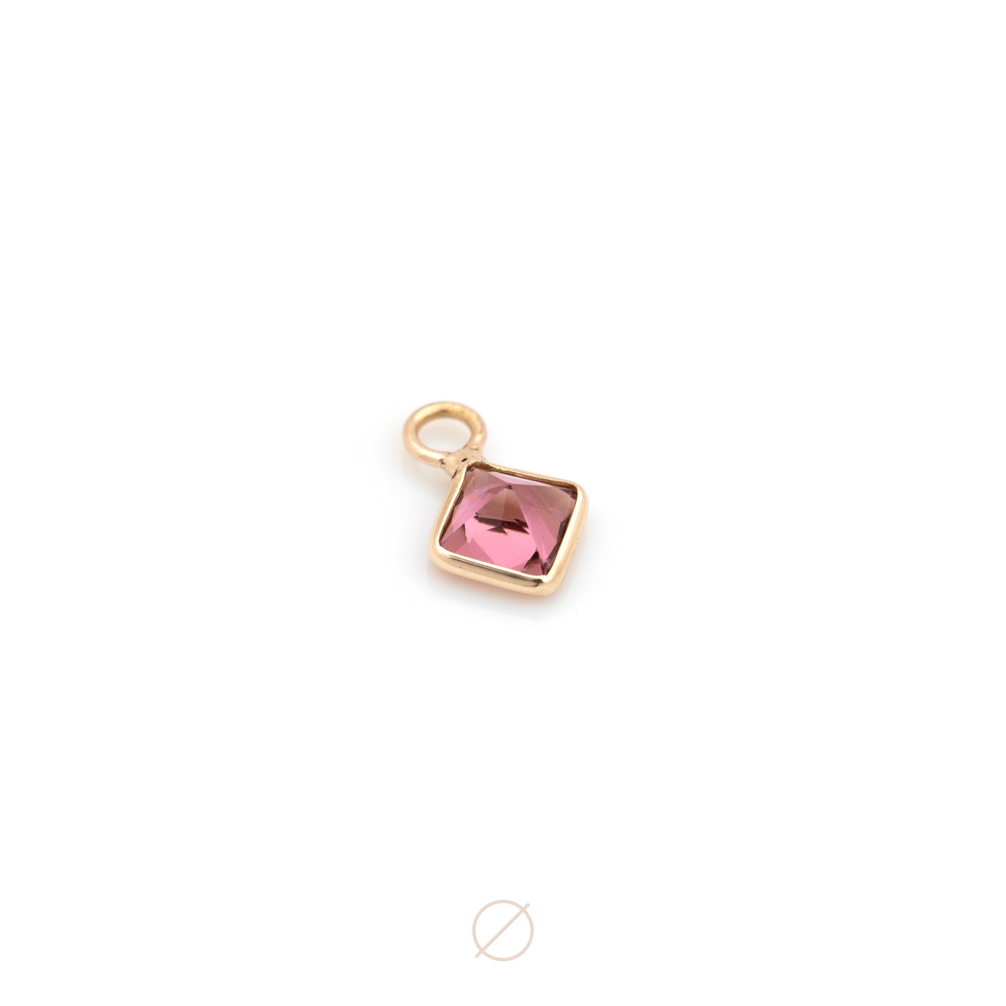 Square Cut Bezel Charm by Modern Mood