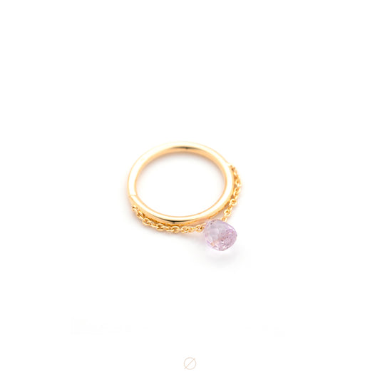 Briolette Chained Seam Ring by Pupil Hall