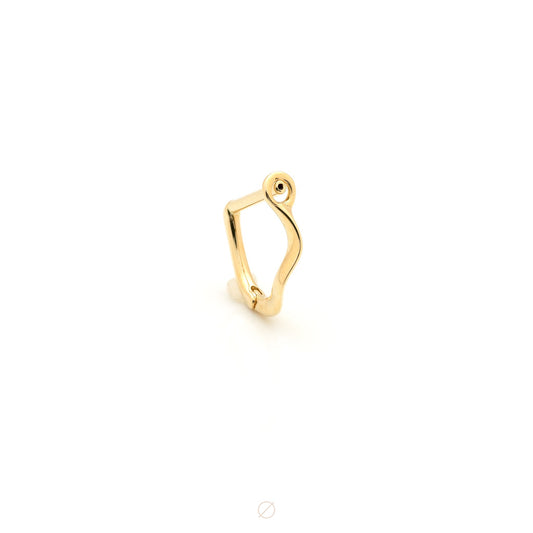 Course Correct Continuous Post in Yellow Gold by Pupil Hall