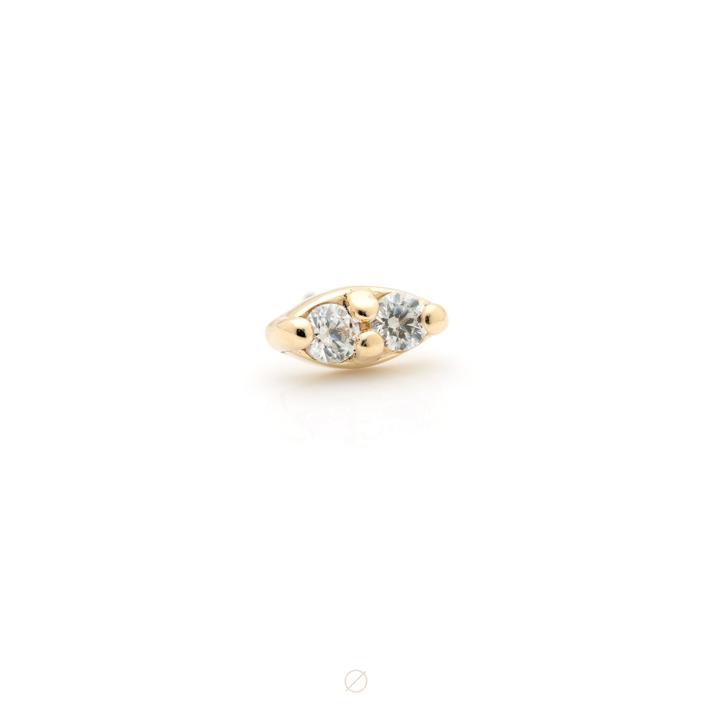 Dyad with CZ Press-Fit End by Alchemy Adornment