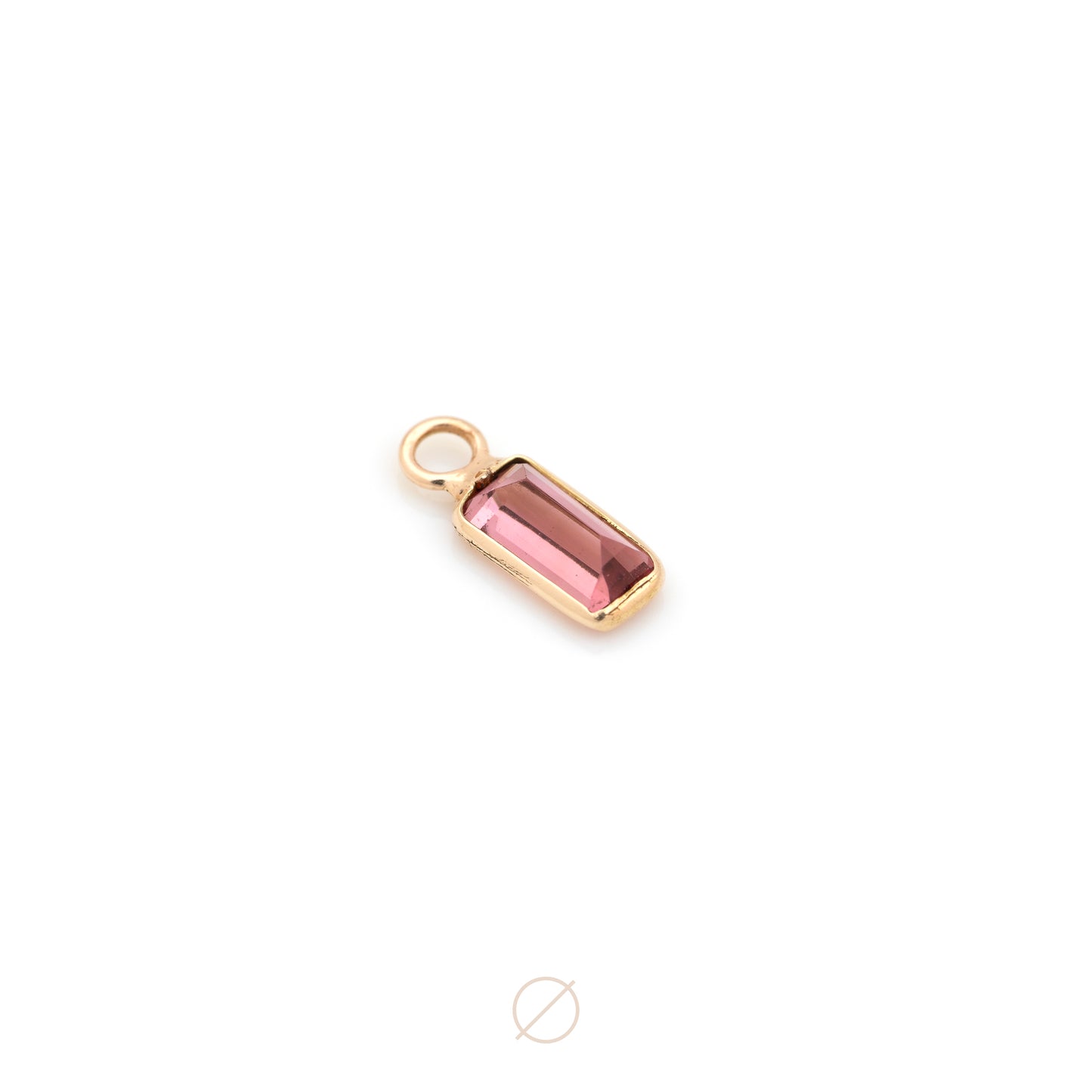 Emerald-Cut Bezel Charm by Modern Mood