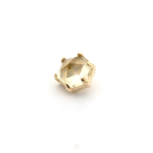 Family Ghost with Lemon Quartz in Yellow Gold - Threaded End by Pupil Hall