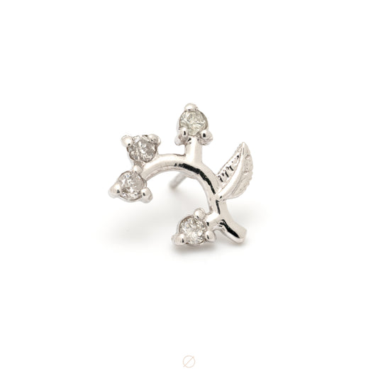 Frond with Diamonds Press-Fit End by Tawapa