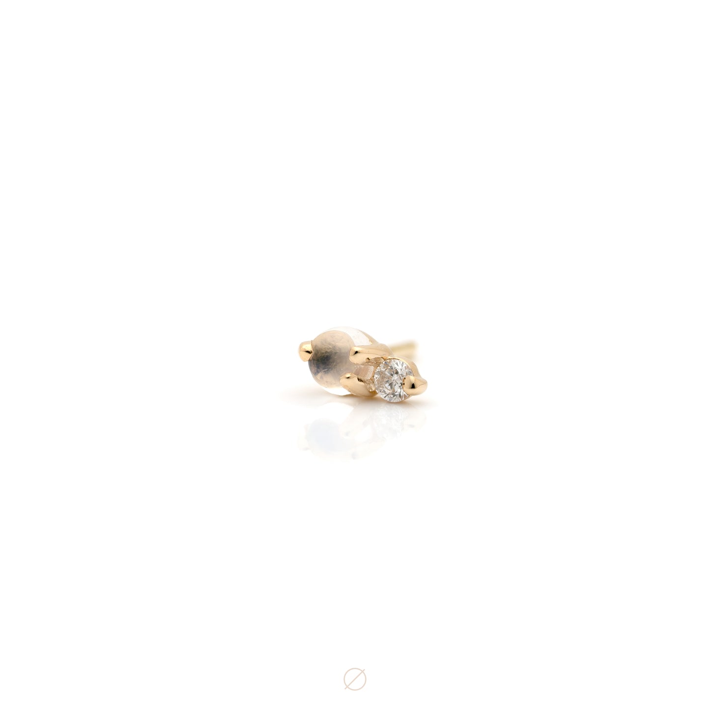 Pippa Diamond & Moonstone Press-Fit End by Modern Mood