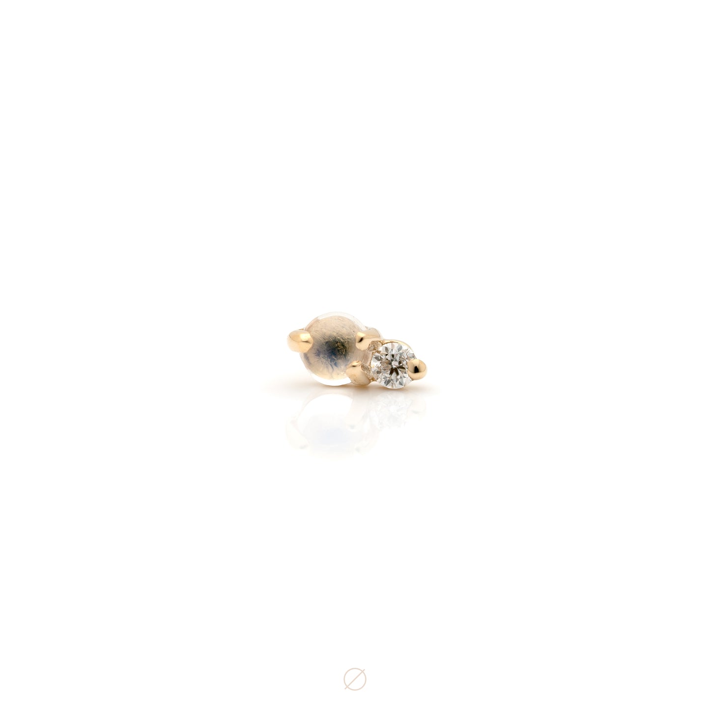 Pippa Diamond & Moonstone Press-Fit End by Modern Mood