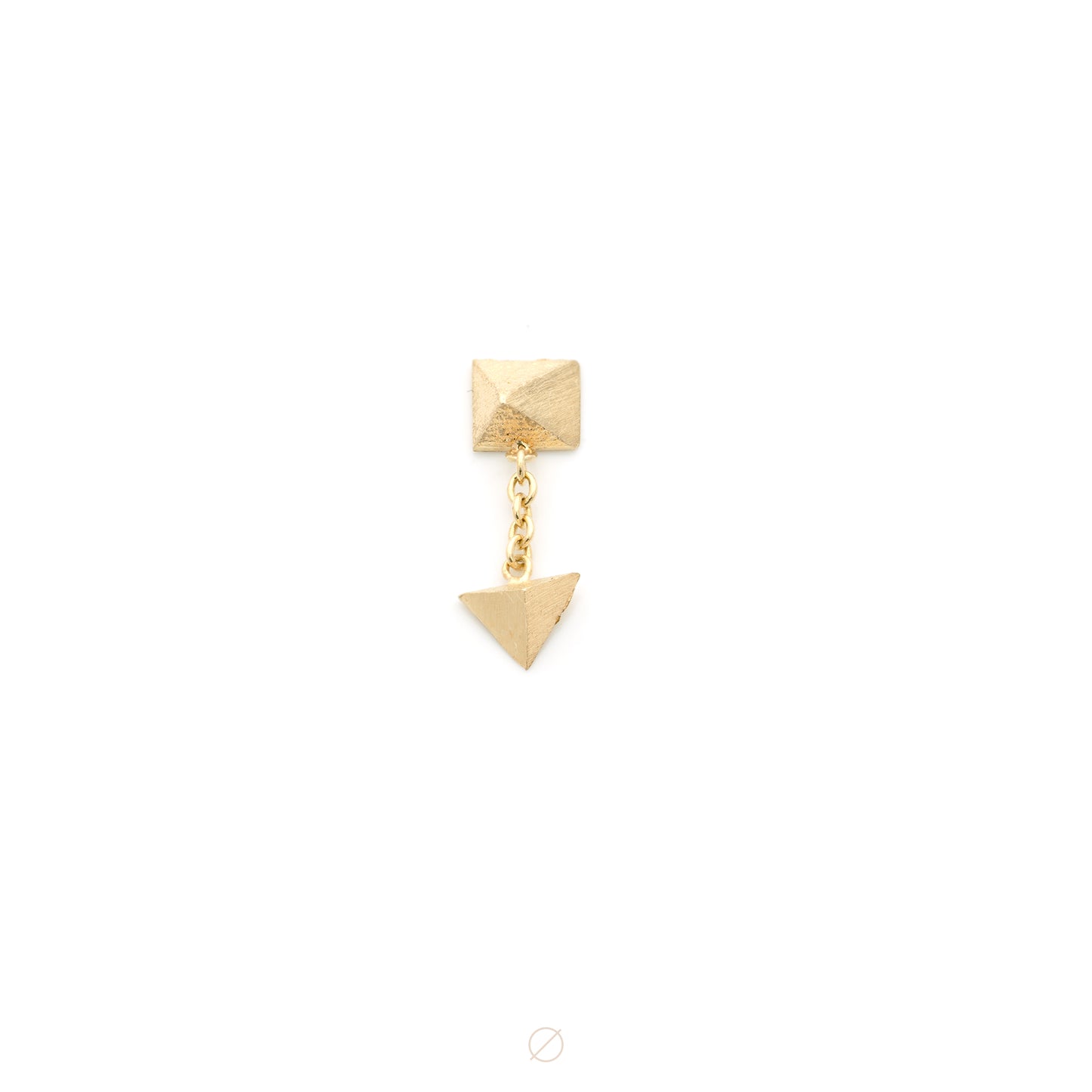 Prism with Drip Press-Fit End in Yellow Gold by Pupil Hall