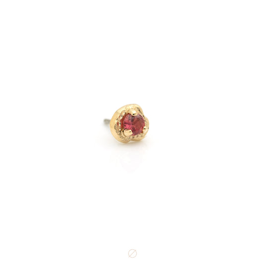 Red Sapphire Press-Fit End by Sacred Symbols