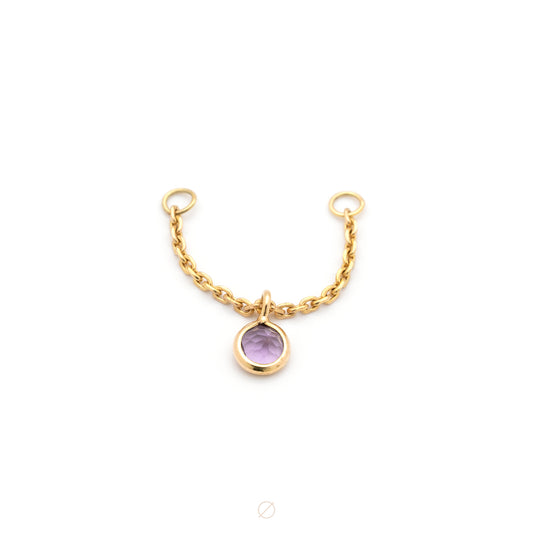 Sliding Bezel Gemstone Chain by Modern Mood