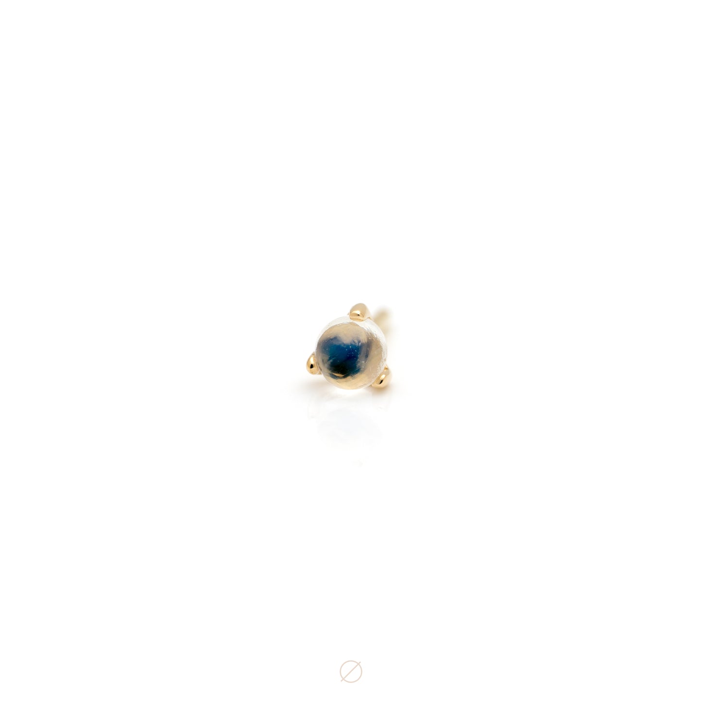 Solitaire - Aura with Moonstone Press-Fit End by Modern Mood