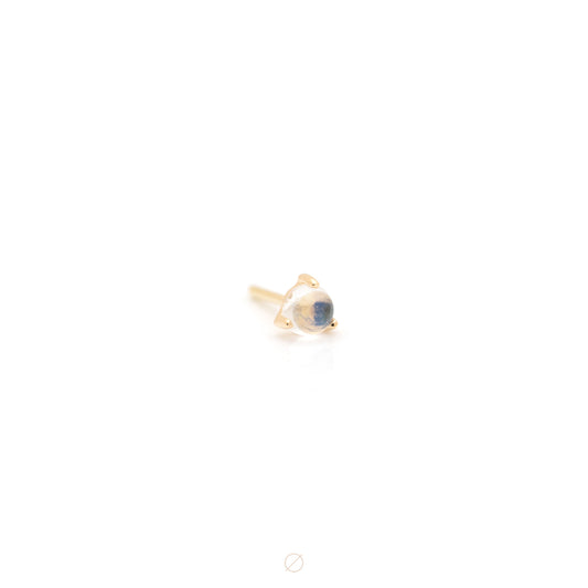 Solitaire - Aura with Moonstone Press-Fit End by Modern Mood