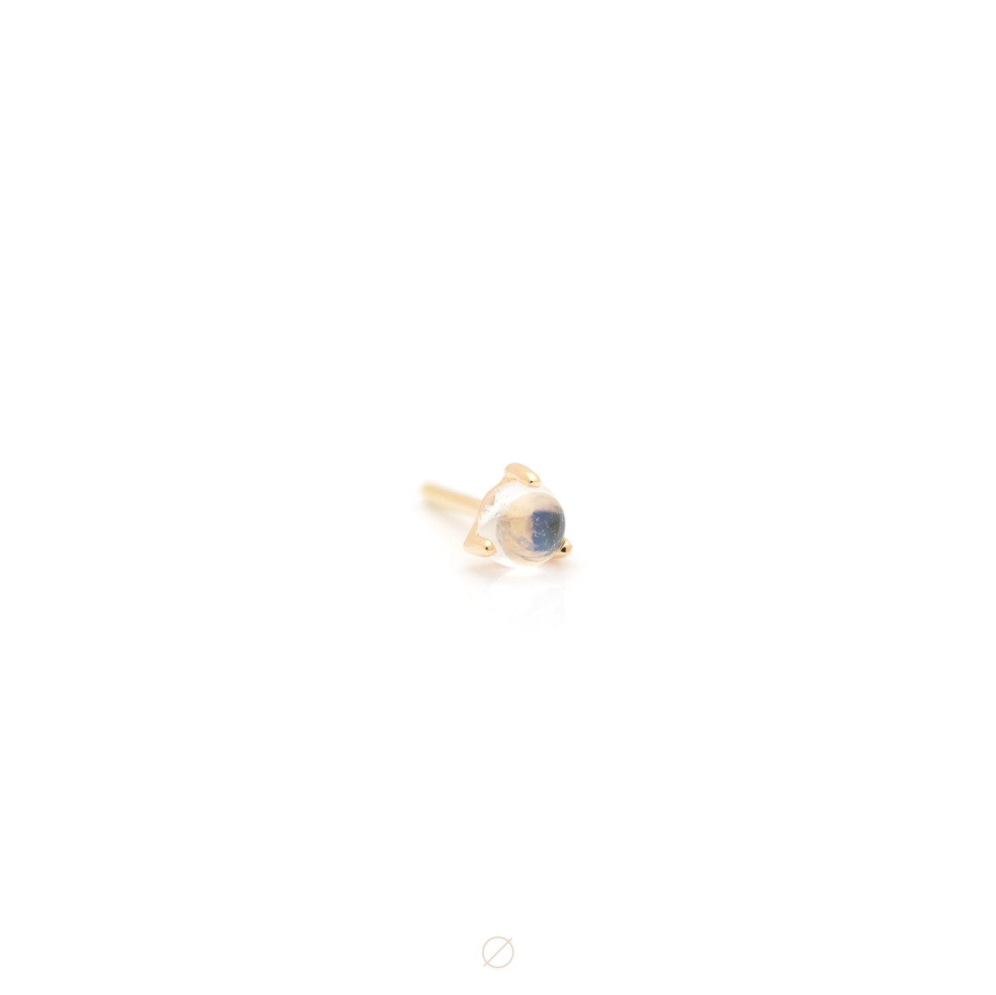 Solitaire - Aura with Moonstone Press-Fit End by Modern Mood
