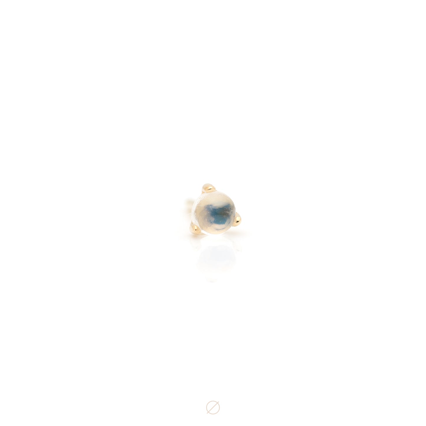 Solitaire - Aura with Moonstone Press-Fit End by Modern Mood