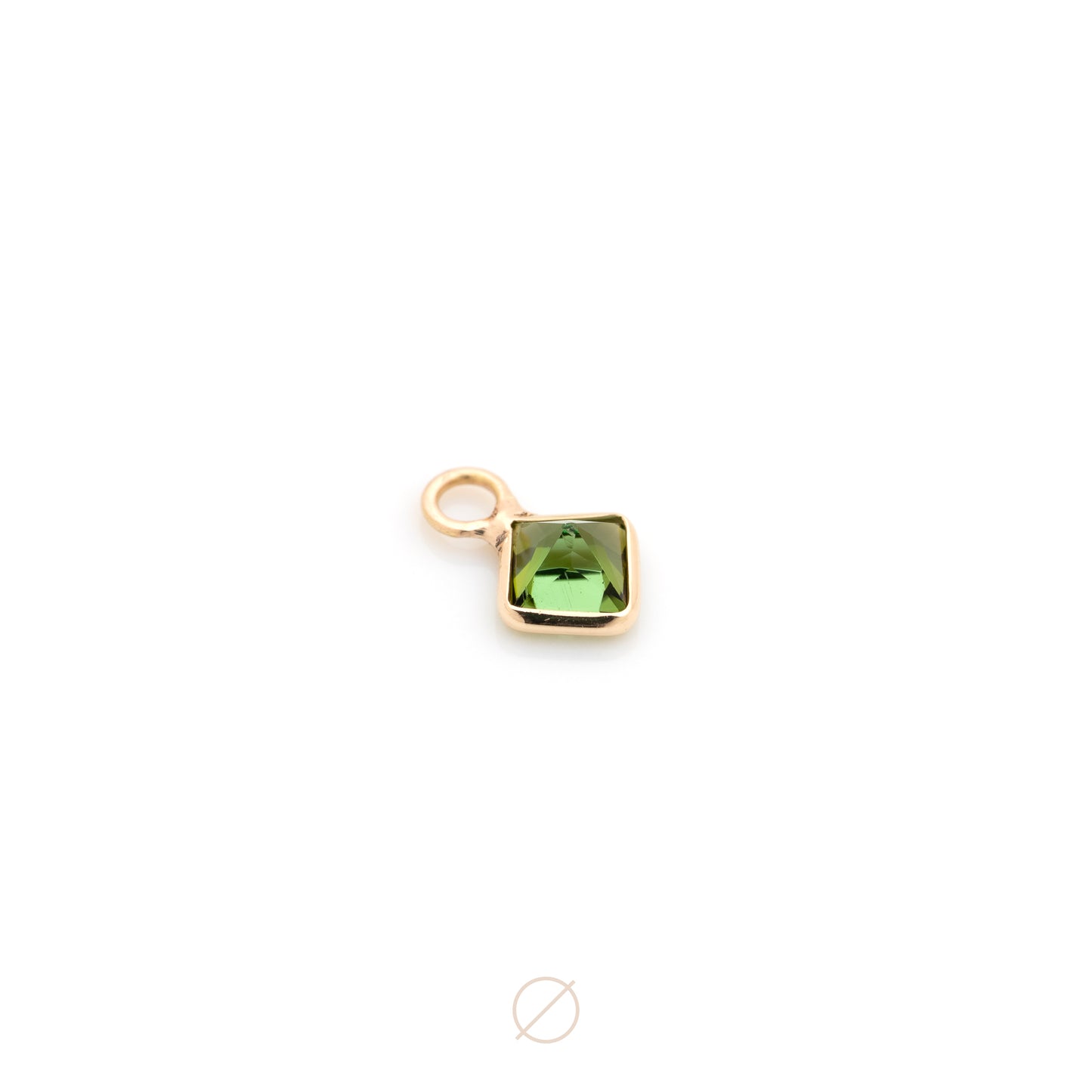 Square Cut Bezel Charm by Modern Mood