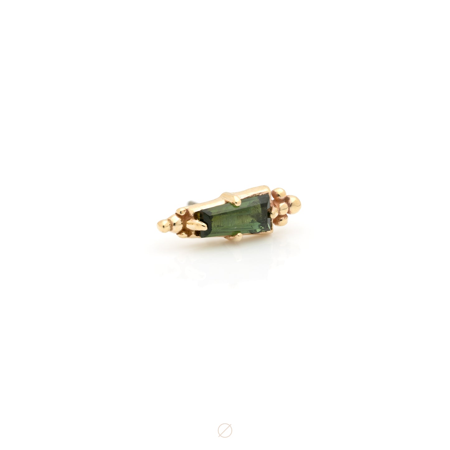 Tourmaline Tapered Baguette Press-Fit End by Sacred Symbols