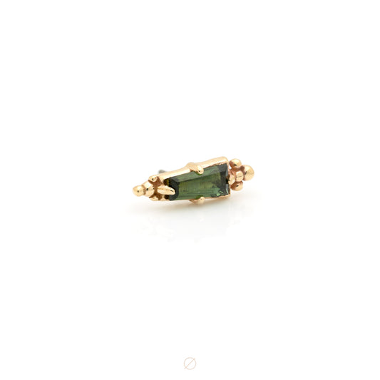 Tourmaline Tapered Baguette Press-Fit End by Sacred Symbols