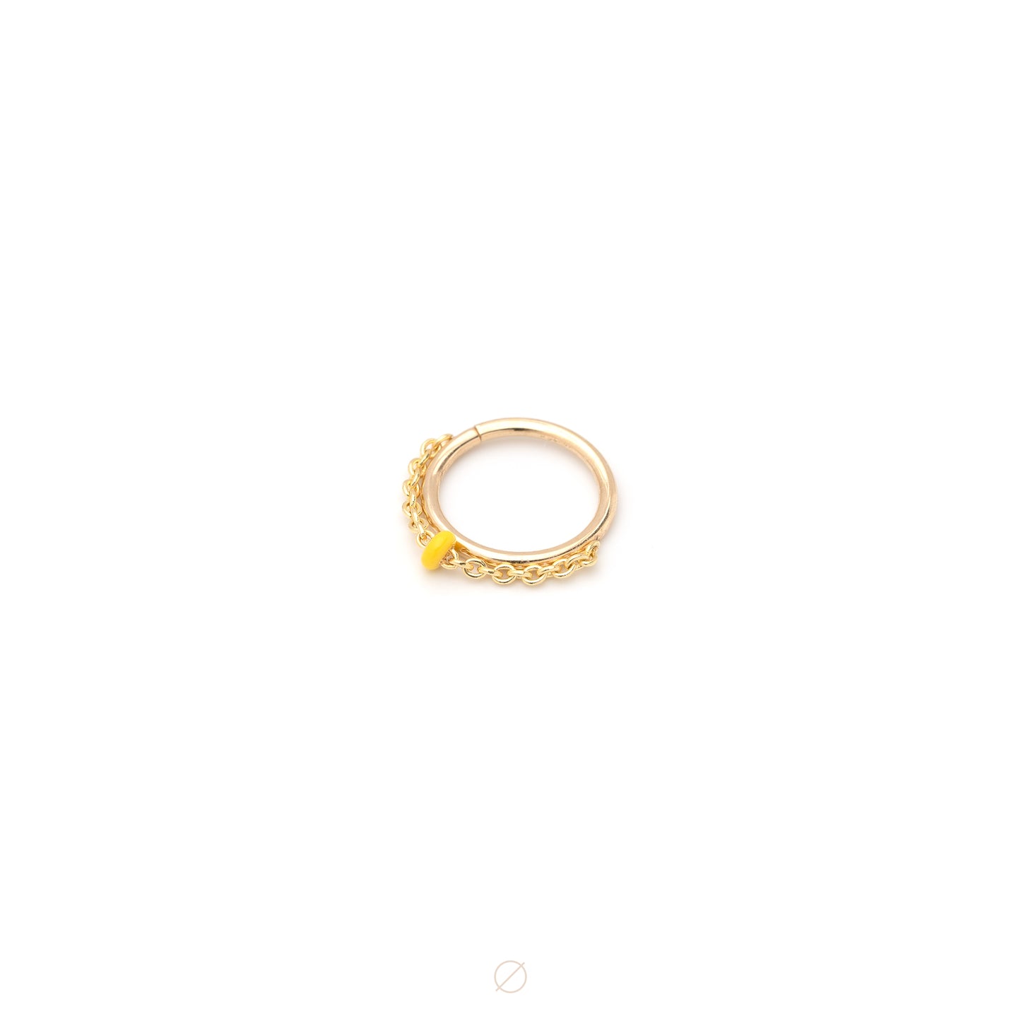 Vibrant Seam Ring in Yellow Gold by Pupil Hall