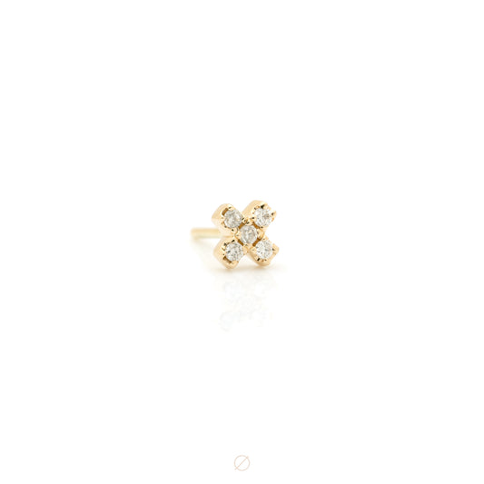 X & X Mini Press-Fit End in Yellow Gold by Modern Mood