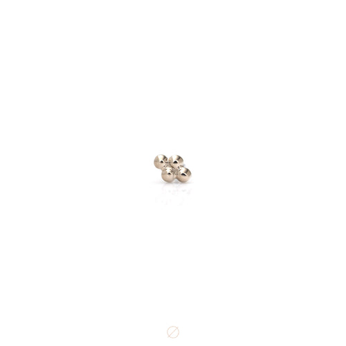 4 Beads Micro Press-Fit End by Maë Body Jewelry