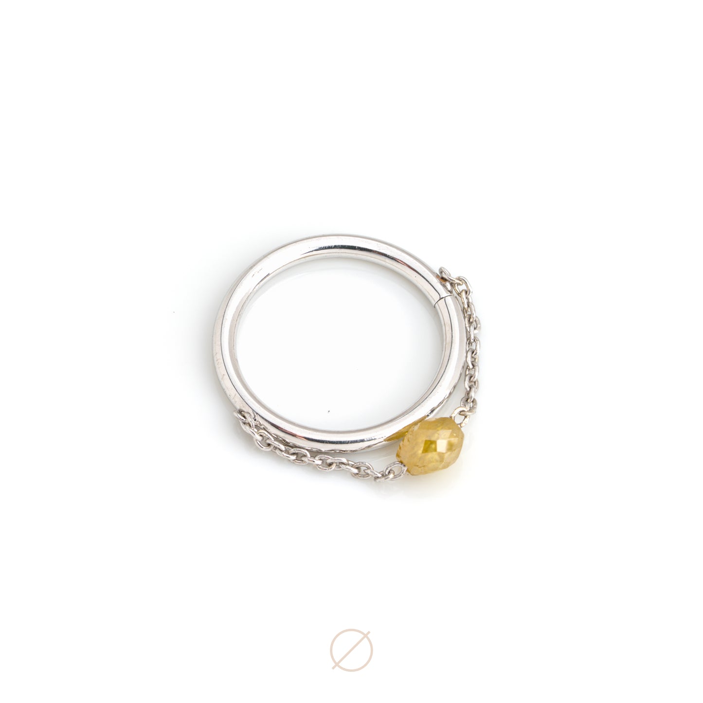 Cylinder Colored Diamond Chained Seam Ring by Pupil Hall