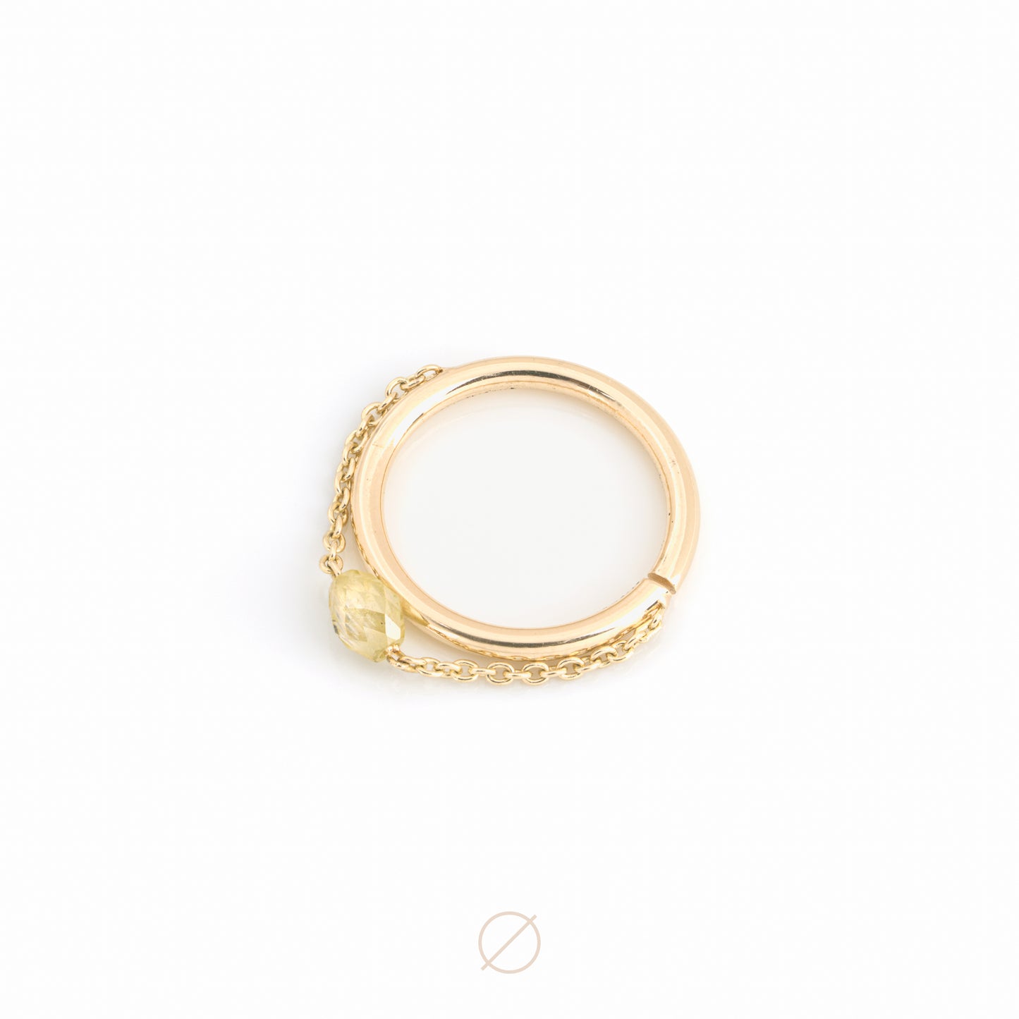 Cylinder Colored Diamond Chained Seam Ring by Pupil Hall