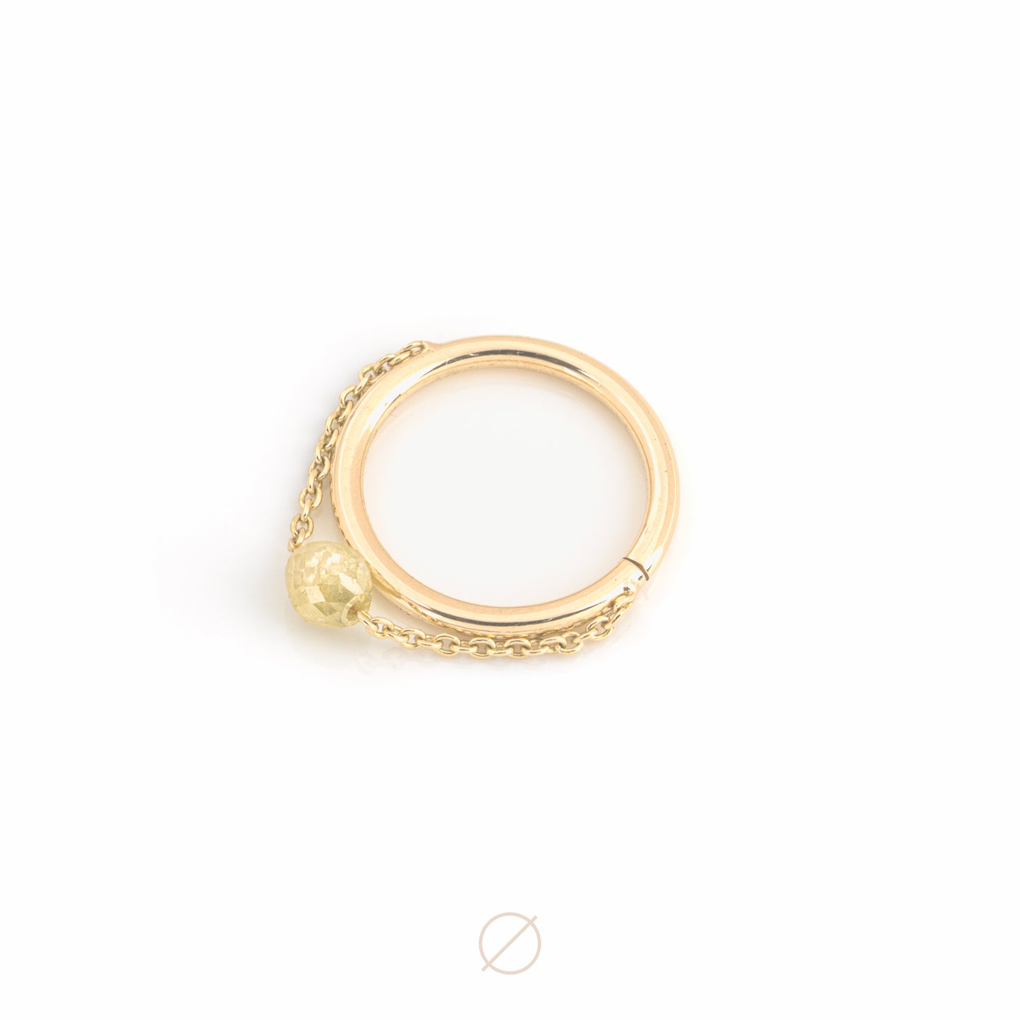 Cylinder Colored Diamond Chained Seam Ring by Pupil Hall