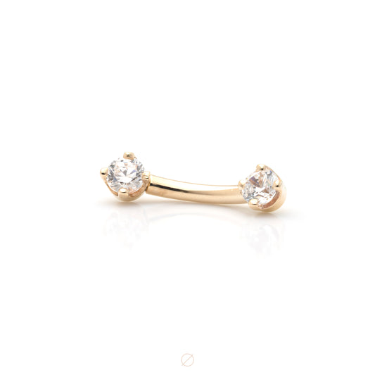 Double Prong Curved Barbell by BVLA