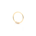 Fixed Gem Seam Ring by Alchemy Adornment
