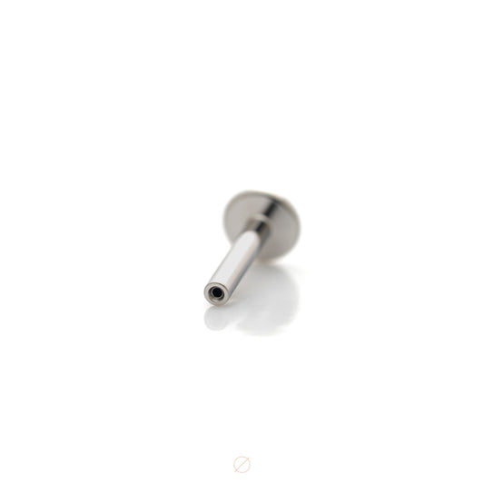 14G Titanium Threadless Post with 4mm Disk by Canasteel