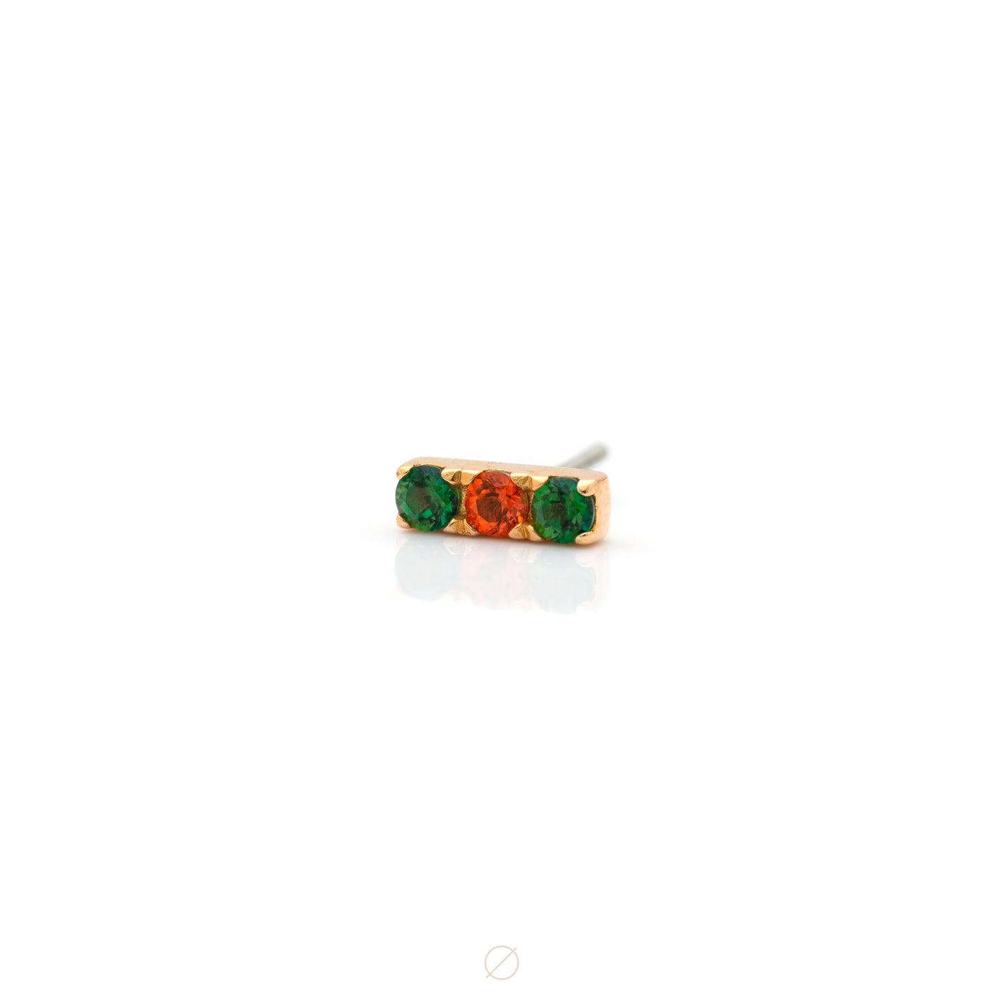 Gembar-3 Press-Fit End in 18K Rose Gold by Anatometal