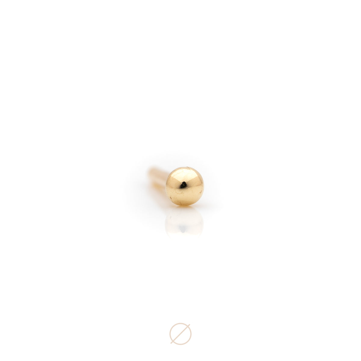 Half-Bead Threadless Post by Pupil Hall