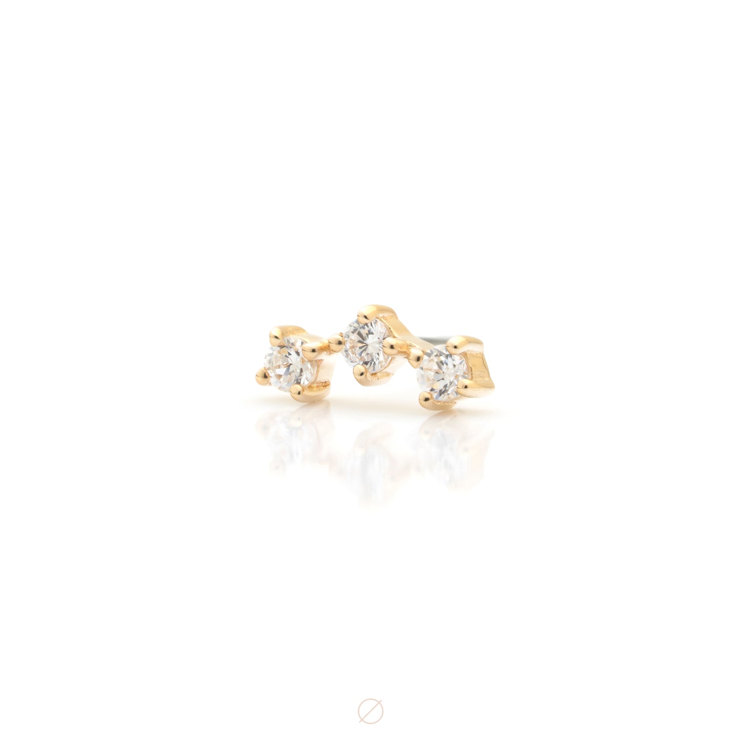 Itsy with CZ Press-Fit End by Ember Body Jewelry