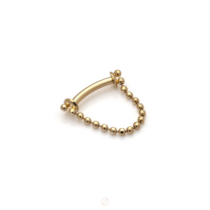 Just a Peek Beaded (Chain Septum Piece) by Pupil Hall