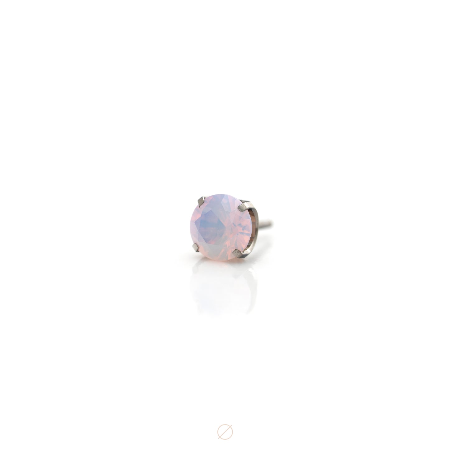 Prong-Set (Coloured CZ) Press-Fit End in Titanium by Canasteel