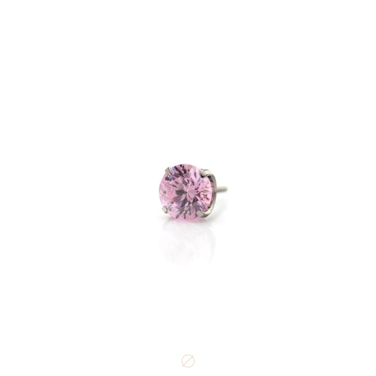 Prong-Set (Coloured CZ) Press-Fit End in Titanium by Canasteel