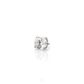 Prong-Set (White CZ) Press-Fit End in Titanium by Canasteel