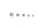 Prong-Set (White CZ) Press-Fit End in Titanium by Canasteel
