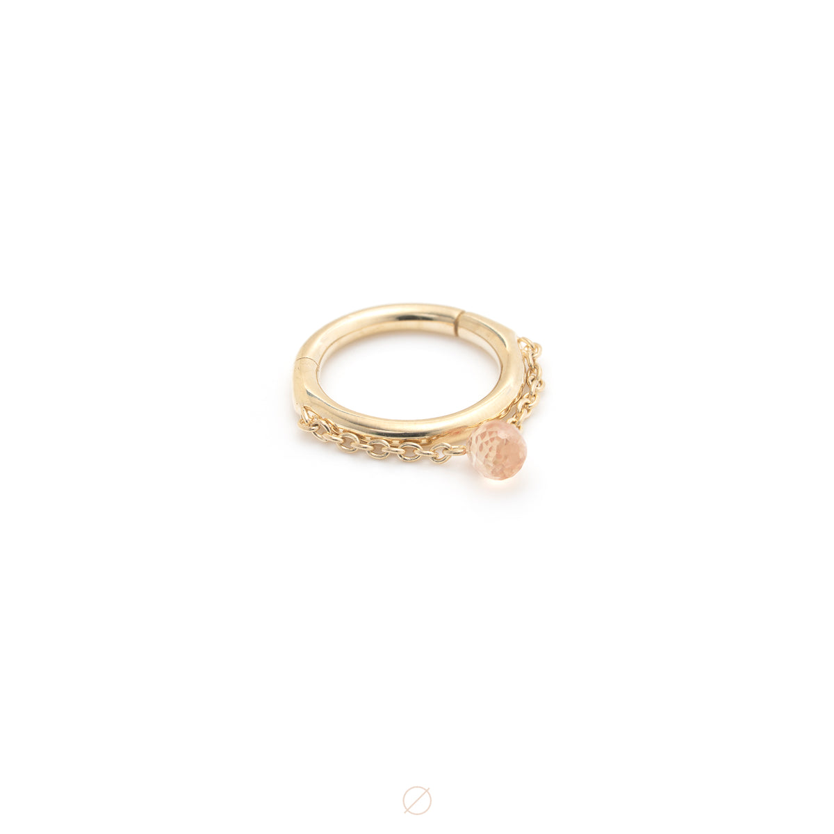 Sapphire Briolette Chained Easy Ring by Pupil Hall