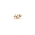 Dyad with CZ Press-Fit End by Alchemy Adornment