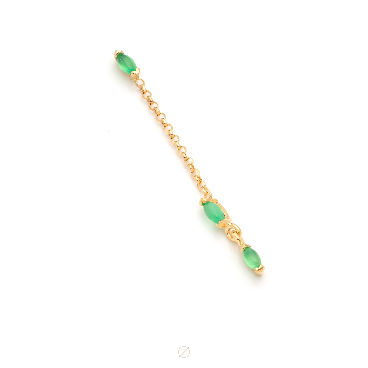 Epic with Chrysoprase in Rose Gold Press-Fit End by Quetzalli