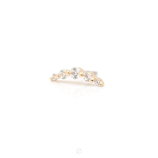 Eternal Press-Fit End in Yellow Gold by Buddha Jewelry